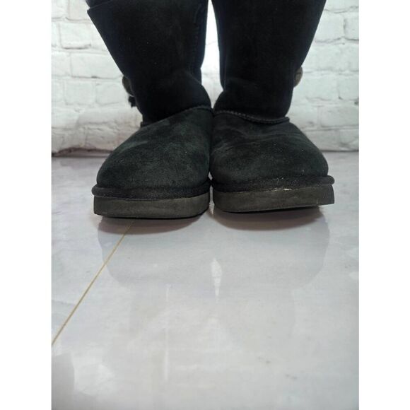 UGG Bailey Button Bling Women's Size 7 Black Boots - Picture 4 of 7